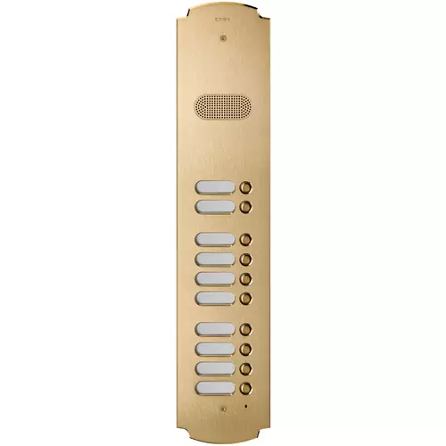 Vimar - 41610 - Plate Patavium 2F+ audio 10-butt. brass