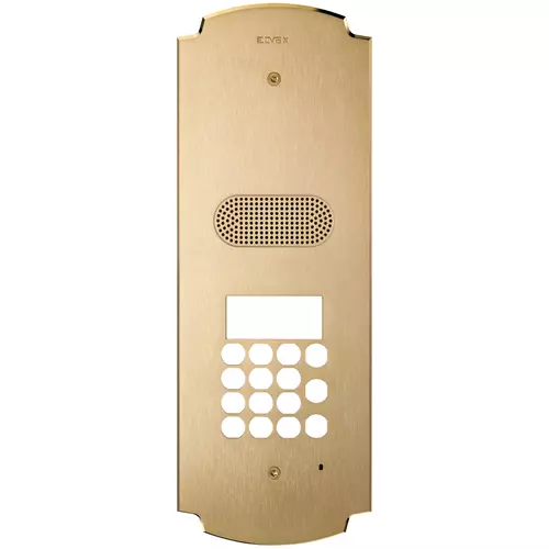 Vimar - 41640 - Plate Patavium 2F+ audio+keypad brass