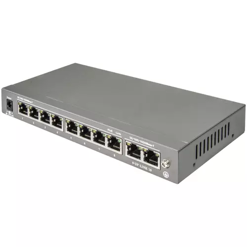 Vimar - 46260.10P - Switch Ethernet 10 puertas Gigabit 8 PoE