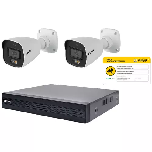Vimar - 46KIT.028DC - Kit IP 4CH PoE 4 Mpx FF Color