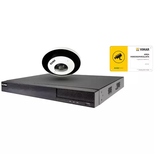 Vimar - 46KIT.1634E - 16CH NVR kit+5Mpx Fisheye cam