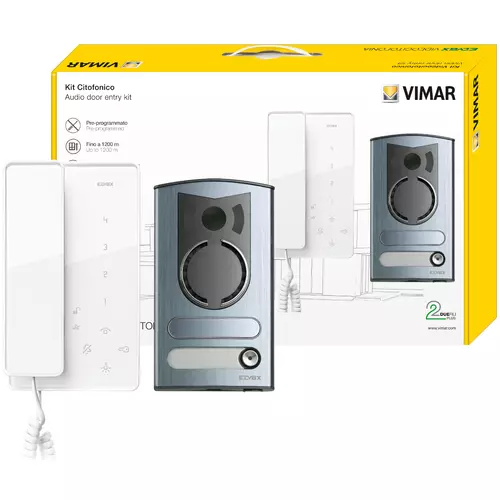 Vimar - 7509/M - Set Haustelefon 2F+ 1/2-Fam.Tab jr+13F1