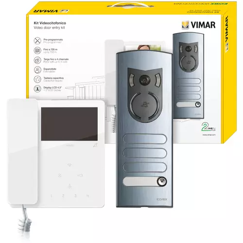 Vimar - 7549/K - Kit vidéo 2F+ extend. Tab 4,3in+13F5
