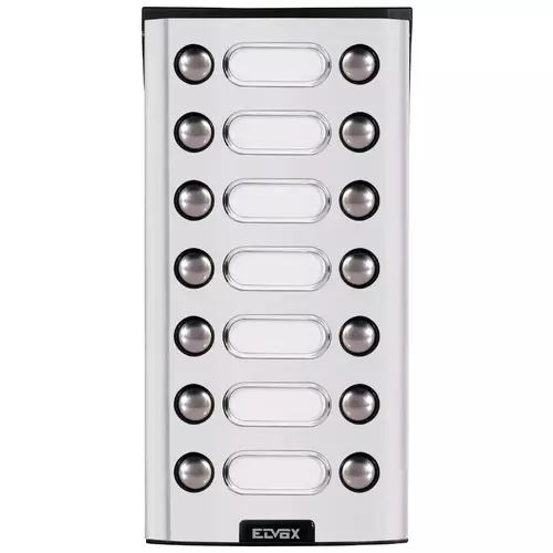 Vimar - 8174/19 - Plaque suppl. en saillie 14 boutons gris