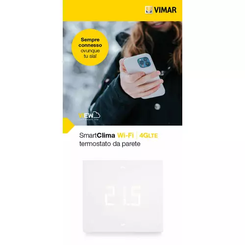 Vimar - B.D22001 - SmartClima thermostat leaflet - IT