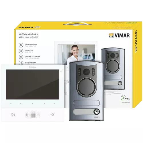 Vimar - K40505/M - Kit videocitof. m/bif.TAB7 b.co+13F2.1