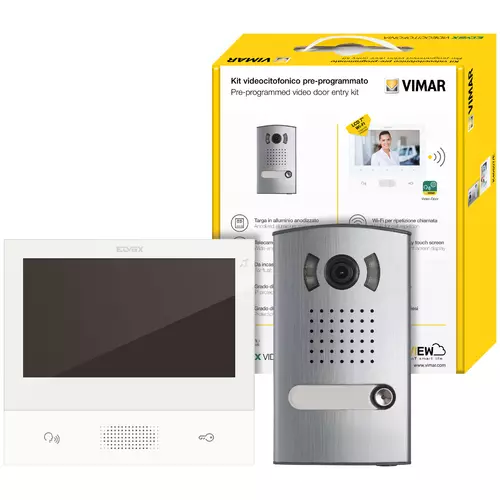 Vimar - K40507/E - Kit vidéo 2F+ 1 fam. Tab 7S mains libres