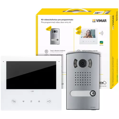 Vimar - K40517.E - Kit portier-vidéo 1F Tab7SUp Wi-Fi+1300E