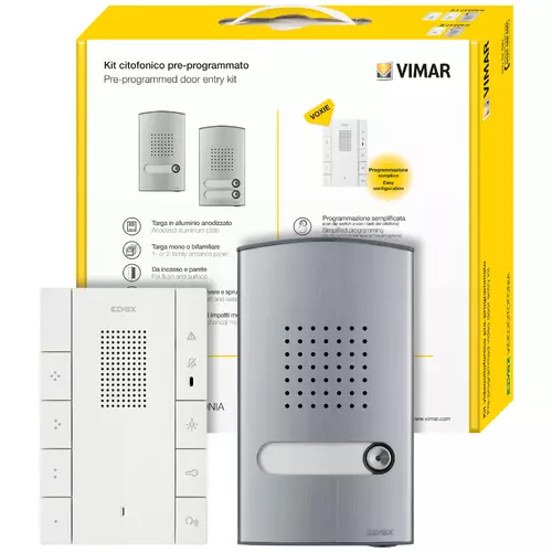 Vimar - K40547.E - Kit citofonico monof. Voxie 40547+40141