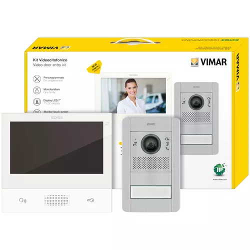 Vimar - K40607.01 - Tab7S w+41006 1-Fam. IP video entry kit