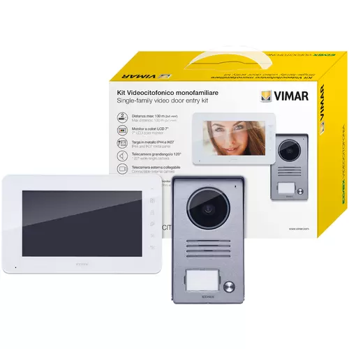 Vimar - K40930 - One-family kit 7in video DIN supply