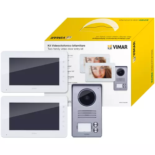 Vimar - K40931 - Two-family kit 7in video DIN supply