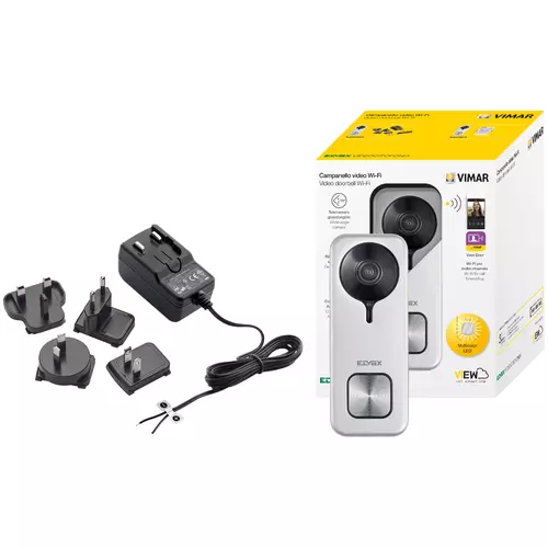 Vimar - K40960 - Kit sonnette vidéo Wi-Fi+alim.multifiche