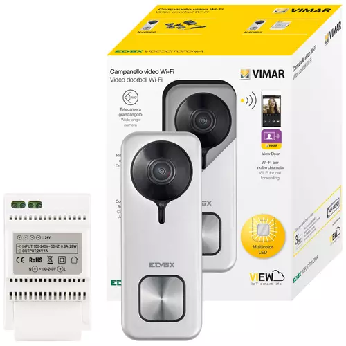 Vimar - K40965 - Wi-Fi video doorbell kit+DIN supply unit