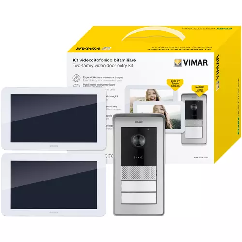 Vimar - K42936 - Kit vidéo 7in ET RFID 2Fam. alim.DIN