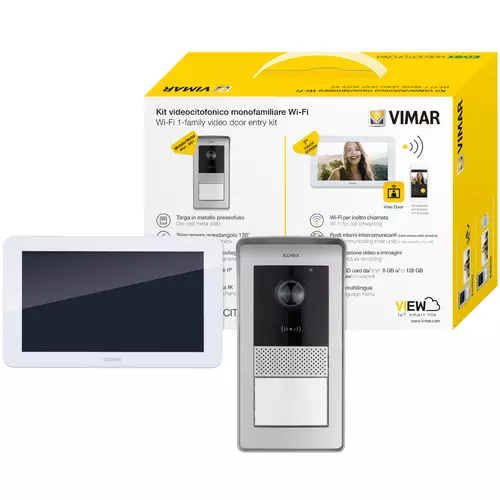 Vimar - K42945 - Kit vidéo 7in TS Wi-Fi RFID1F multifiche