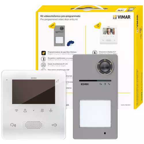 Vimar - K7559.R - Videokit 2F+ expand.TabFree 4,3in+40170
