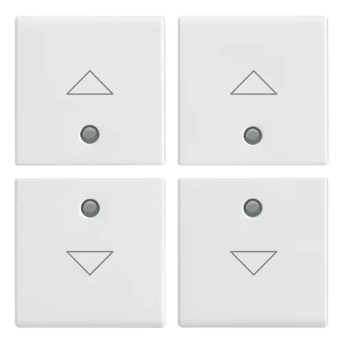 Vimar - R14841.3 - Four half-buttons 1M arrow symbol white