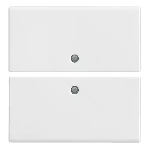 Vimar - R14842 - Deux demi-boutons 2M s/symbole blanc