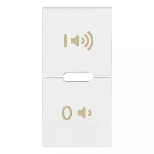 Vimar - R19531.24.B - Button 1M ON/OFF symbols white