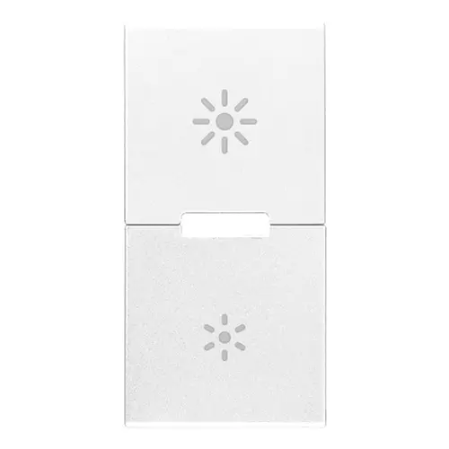 Vimar - R20531.25.B - Button 1M regulation symbol white