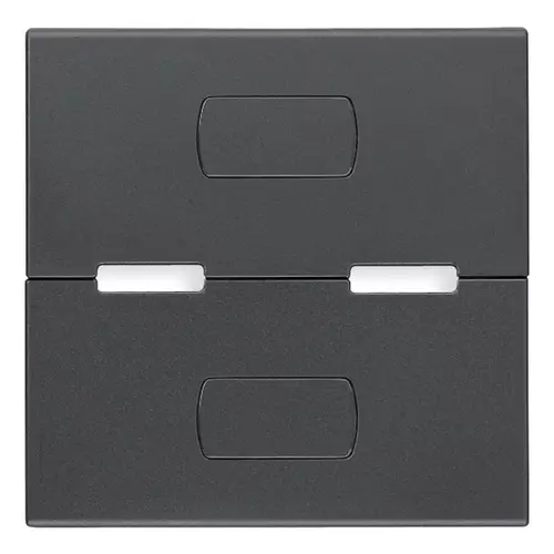 Vimar - R20532.S0 - Touche 2M personn. pouss.basculant gris