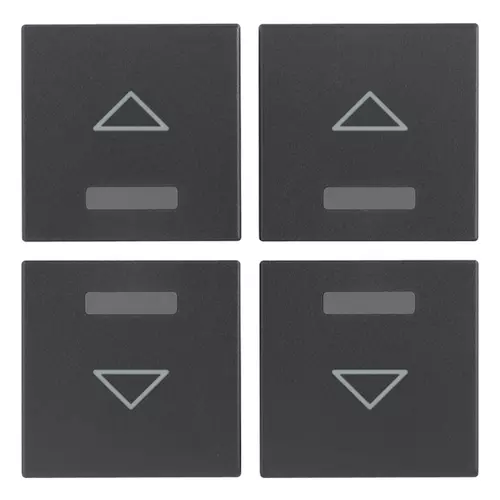 Vimar - R20841.3 - Four half-buttons 1M arrow symbol grey