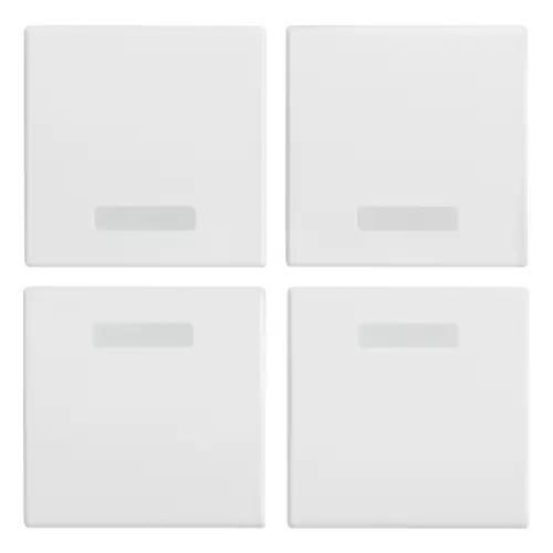 Vimar - R20841.B - Quatre demi-boutons 1M s/symbole blanc