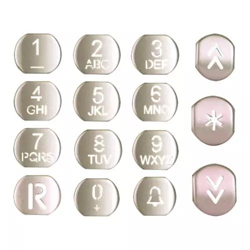 Vimar - R969 - Set botones acero placa alfanumérica