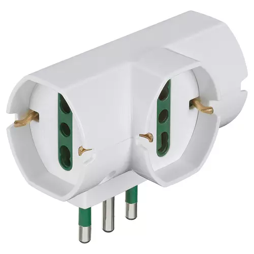 Vimar - RI.00315.B - Adaptador vert. S17+3Universal blanco