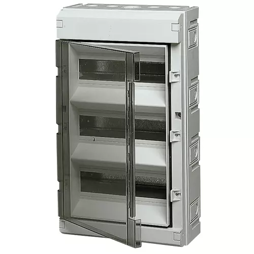 Vimar - V51136 - Coffret en saillie 36M IP55 +porte gris