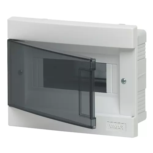 Vimar - V52408 - Coffret d'encastr.8M IP40 +porte blanc