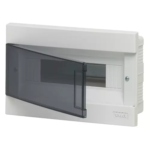 Vimar - V52412 - Coffret d'encastr.12M IP40 +porte blanc