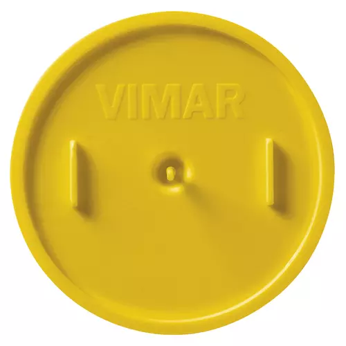 Vimar - V71011 - Mörtelschutzdeckel f. Dose ø60mm gelb