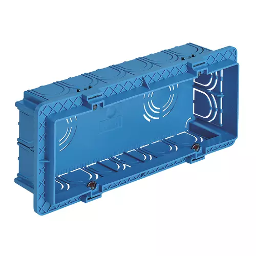 Vimar - V71306 - Flush mounting box 6-7M light blue
