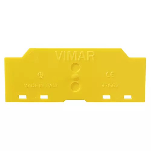 Vimar - V71552 - Cloison de séparation boîtes 8M jaune