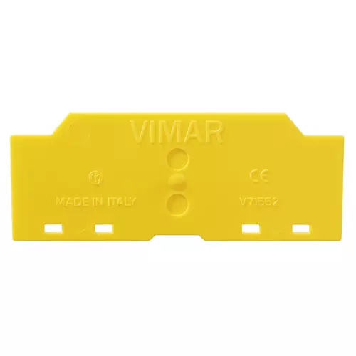 Vimar - V71552 - Trennschild f/Abzweigdose 8M gelb