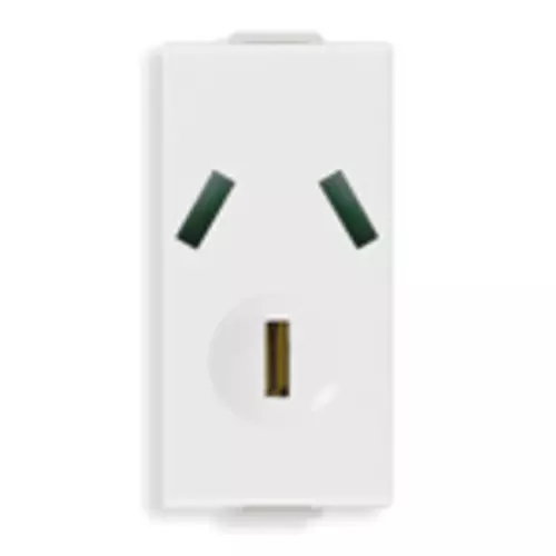 Vimar - 09250 - 2P+E 10A Argentinian SICURY outlet white