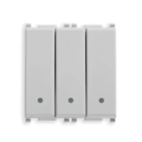 Vimar - 14003.SL - Three 1P 20AX 1-way switches Silver