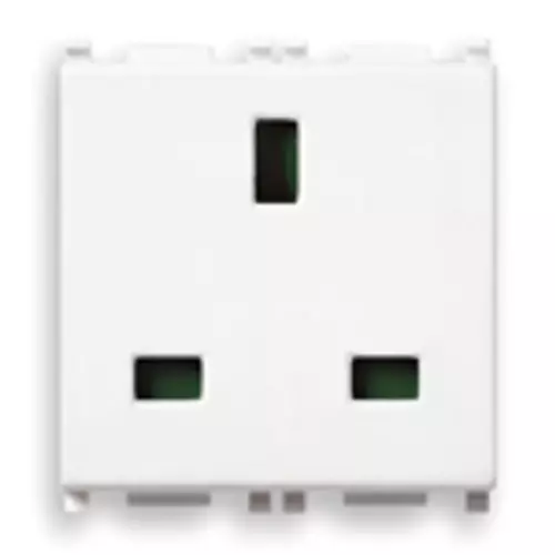 Vimar - 14219 - 2P+E 13A English outlet white