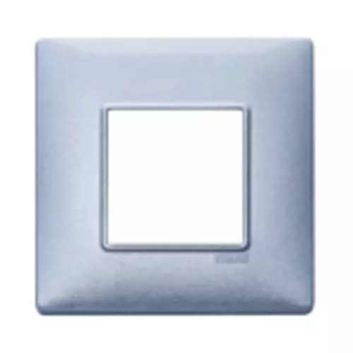 Vimar - 14647.73 - Plate 2M BS techn. metallized blue