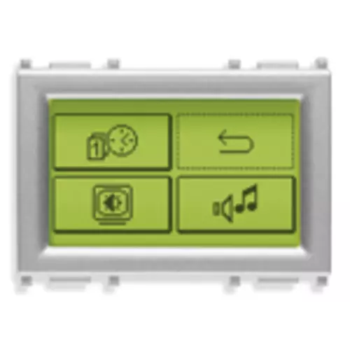 Vimar - 14849.SL - Ecran tactile monochrome KNX 3M Silver