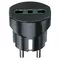 Vimar - 00301 - Adaptateur allemand/français+P17/11 noir