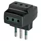 Vimar - 00320 - Adaptador múlt. S11+3P11 negro