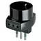 Vimar - 00322 - Vielfachadapter S11+2P11+P30 schwarz