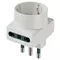 Vimar - 00323.B - S17 multi-adaptor+2P17/11+P30 out. white