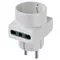 Vimar - 00325.B - S31 multi-adaptor +2P17/11+P30 out.white