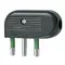 Vimar - 01043 - 2P+E 16A 90°-plug black