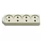 Vimar - 01271 - Multi-outlet 4USA+EU ivory