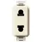 Vimar - 08192 - 2P 15A USA+EU outlet for ø4,8mm plug